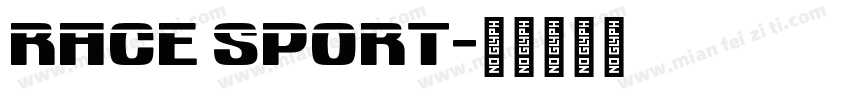 race sport字体转换